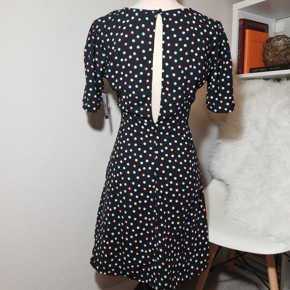 NWT Volcom April March Polka Dot Dress S - Picture 6 of 8